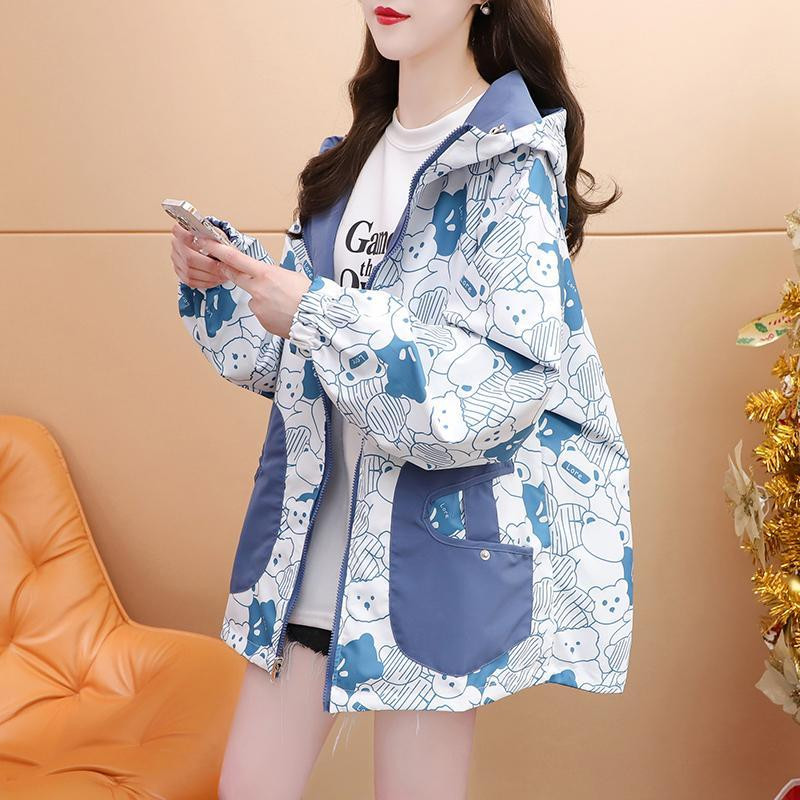 少女双面穿冲锋衣娜瑞斯时尚