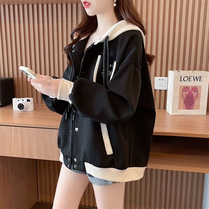 棒球服外套女春秋季新款大码图片