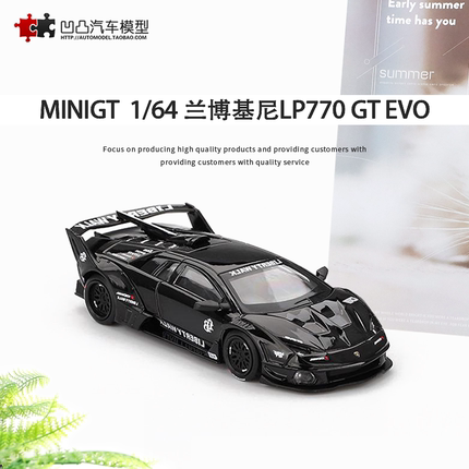 收藏兰博基尼LP770 GT EVO LBWK MINIGT1:64大牛仿真合金汽车模型
