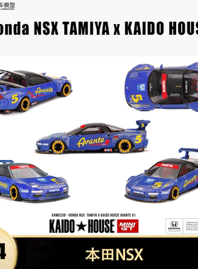 本田NSX 田宫联名阿凡达V1 Kaido House 1:64 合金汽车模型收藏