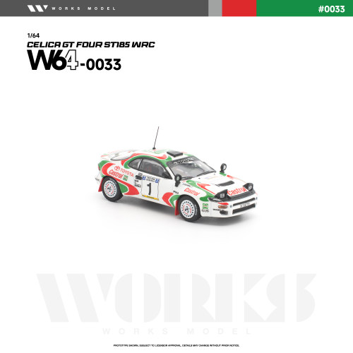 赛立卡GT4 ST185 WRC赛车Castrol PopRace 1:64 仿真合金汽车模型