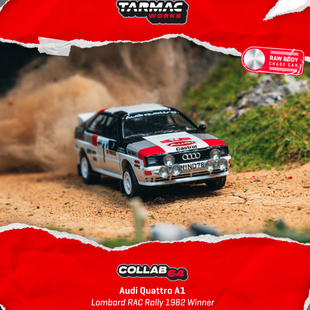 1982年奥迪 Quattro A1 英国RAC拉力赛冠军车TW 1:64合金汽车模型