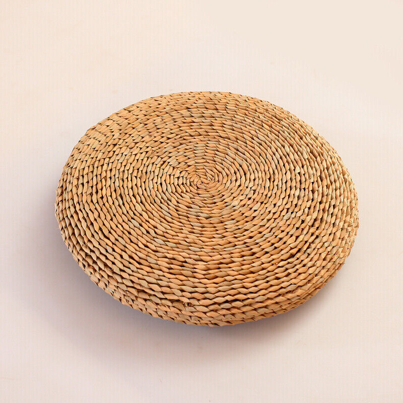 玉米皮手工草编加厚圆形蒲团坐垫打坐飘窗田园草垫子双层蒲草丝绵