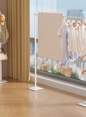 SOFS晾衣架落地阳台挂衣服架卧室折叠立式衣帽架简易室内外晒被子