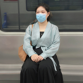 改良吊带日常宋裤 随淇自然 汉服女春秋宋制飞机袖 原创大码 望舒