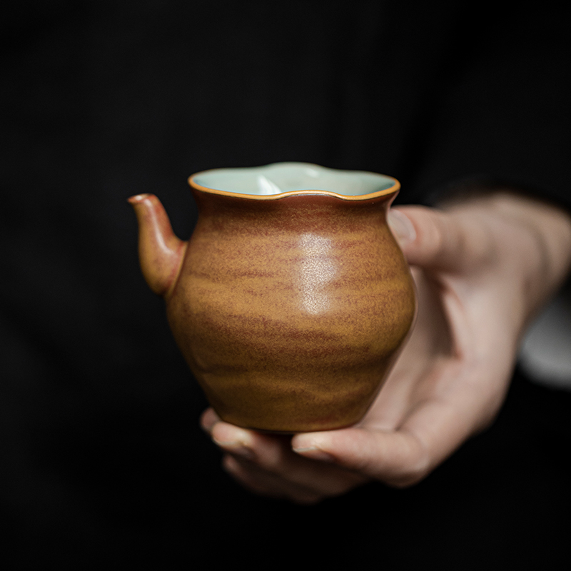 复古黄公道杯茶海分茶器