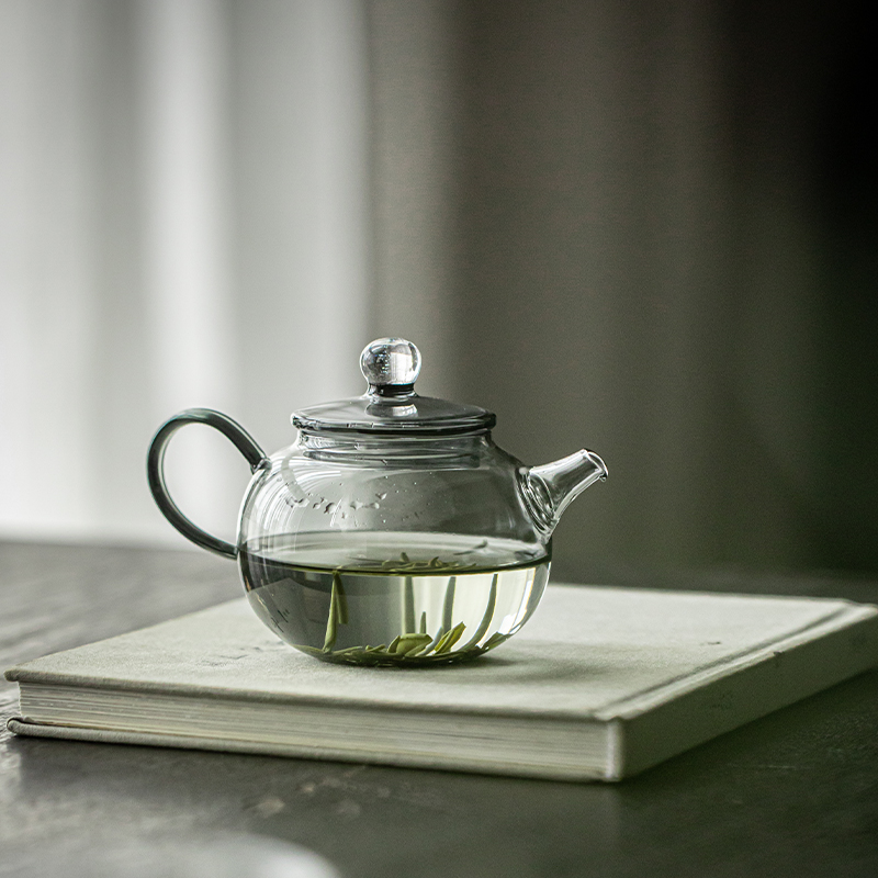 草木祠 玻璃茶壶耐高温煮茶器温茶壶 泡绿茶冲花茶过滤泡茶器小壶