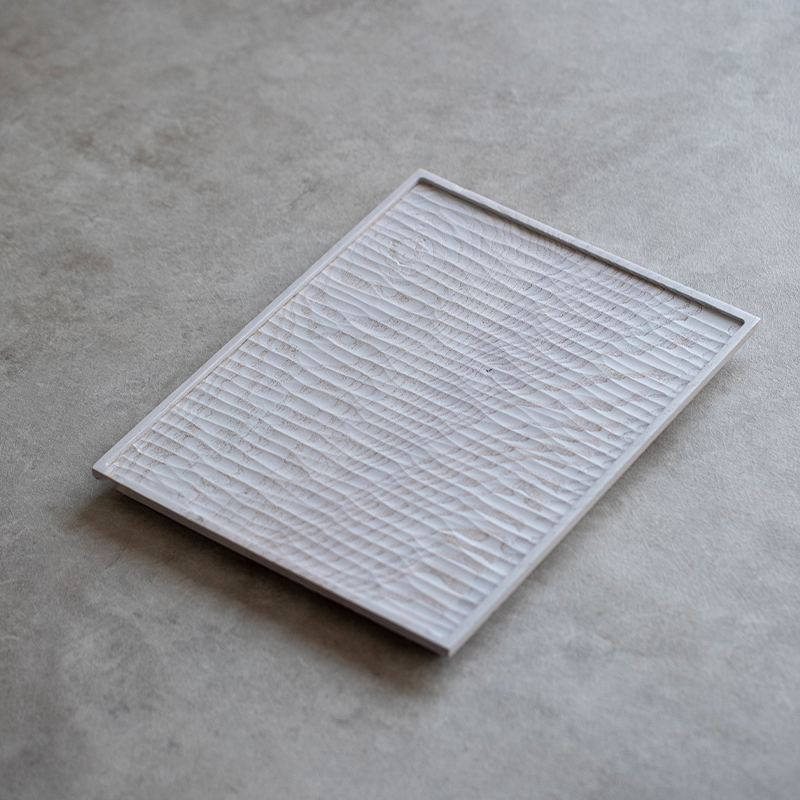 日式侘寂風實木茶托盤手工雕刻