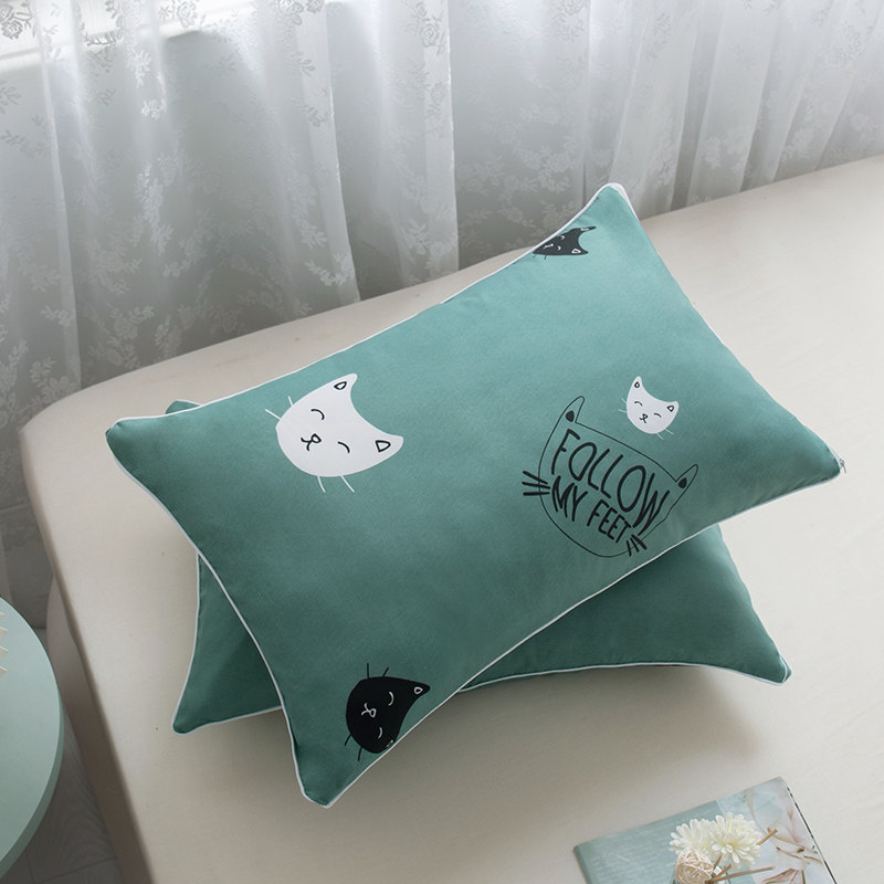 学生枕头单人一只装家用宿舍枕头一对成人护颈枕男孩女孩枕芯枕头