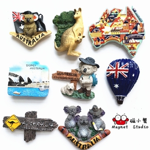 澳大利亚冰箱贴考拉澳洲特色景点旅游纪念品袋鼠国外磁贴悉尼