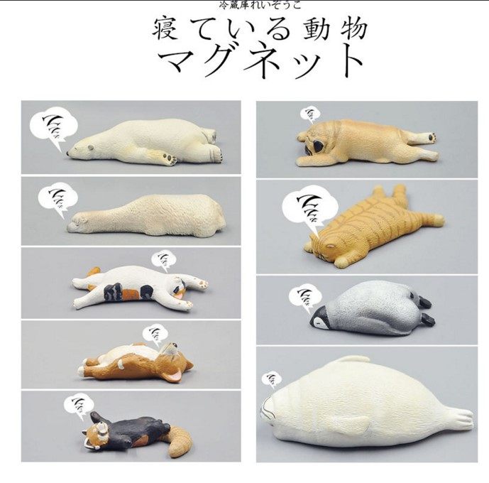 企鹅柯基小猫海豹羊驼巴哥冰箱贴