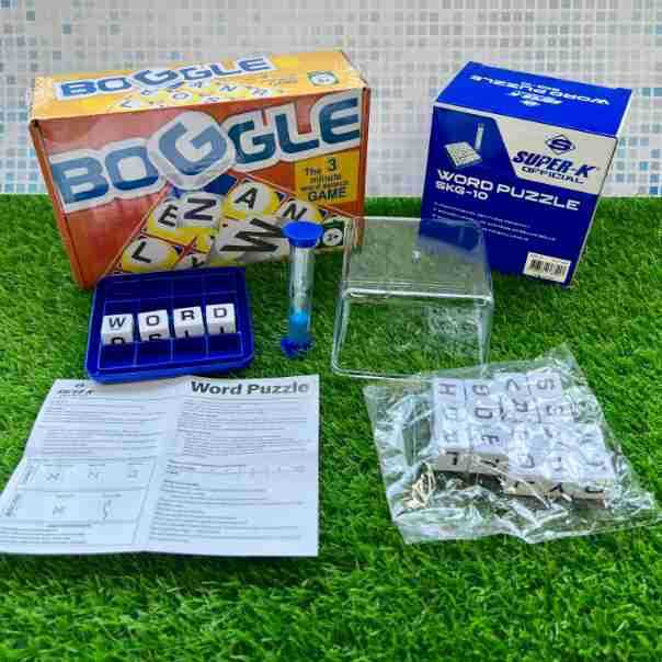 英文拼字游戏Boggle game幼儿园英语教学玩具串串连环骰子找单词