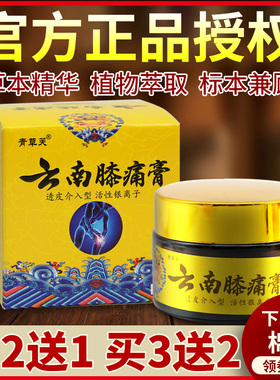 【官网正品】青草芙云南膝痛膏35g透皮介入型云南膝痛灵膏旗舰店
