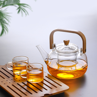 2026新款玻璃煮茶壶耐高温加厚煮茶器电陶炉烧水壶家用提梁泡茶壶