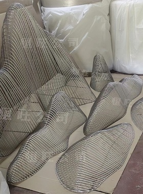 铁艺假山金属不锈钢摆件