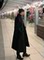 BLACK WOOLEN COAT MENS MID-LENGTH OVER-THE-KNEE RUFFIAN HANDSOME BRITISH TRENCH COAT SPRING AND AUTUMN STYLE KOREAN VERSION OF NIZI JACKET TRENDY PLUS SIZE