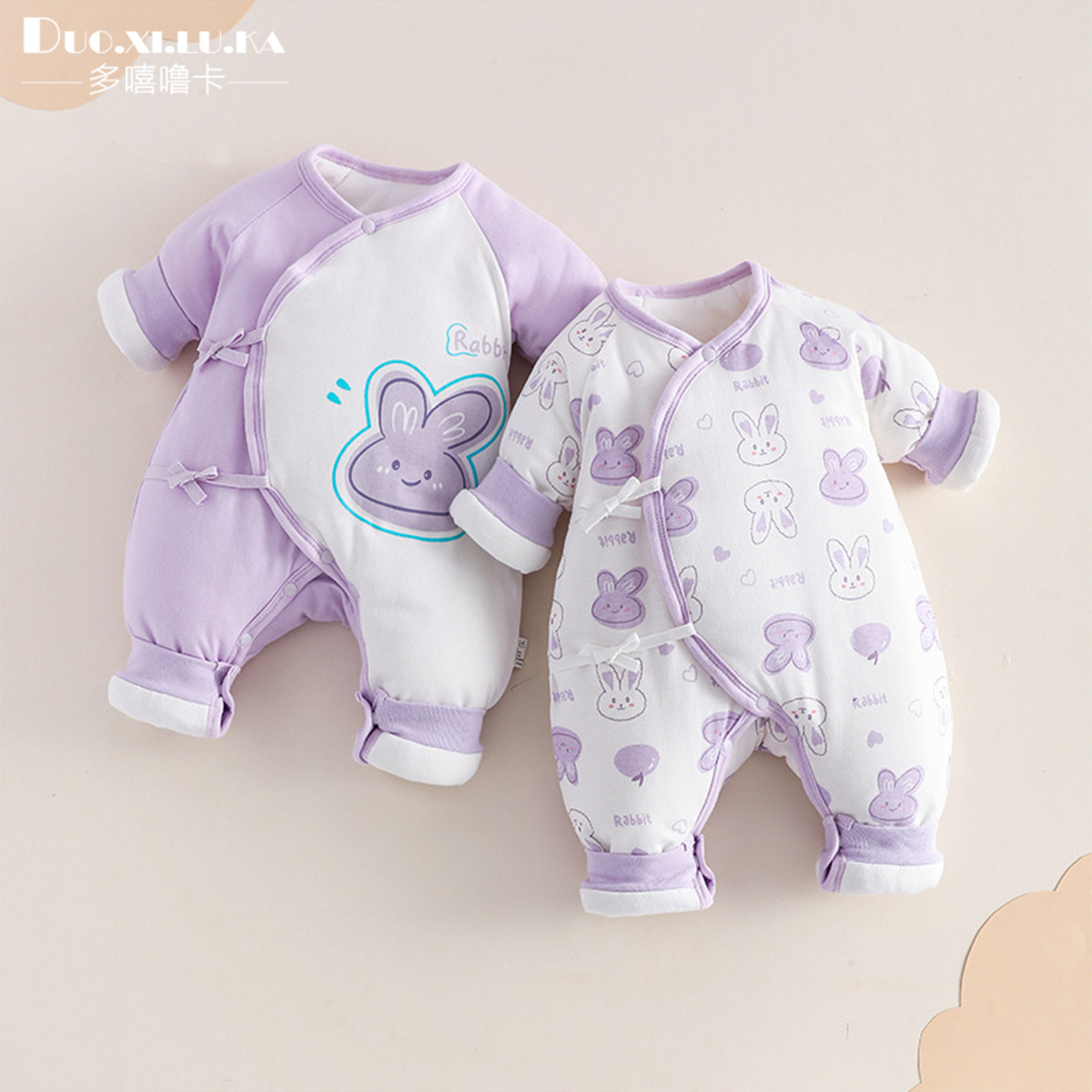 婴儿连体衣秋冬季系带衣服宝宝外出加厚保暖爬爬服新生儿哈衣爬服,童装/婴儿装/亲子装,连身衣/爬服/哈衣,淘宝优惠券,粉丝福利购,淘宝优惠卷