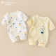 2件装 新生儿连体衣纯棉无骨和尚服春秋内衣吸汗可爱男女宝宝满月