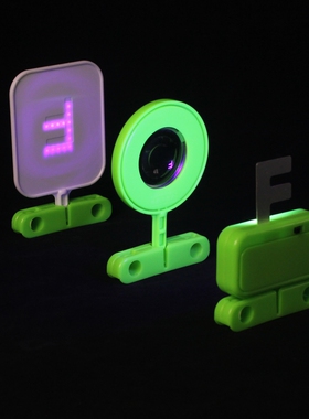 光具组 凸透镜成像照相机原理 多孔小孔成像F光源 初中物理光学 小学科学实验科普小制作 DIY人眼成像演示