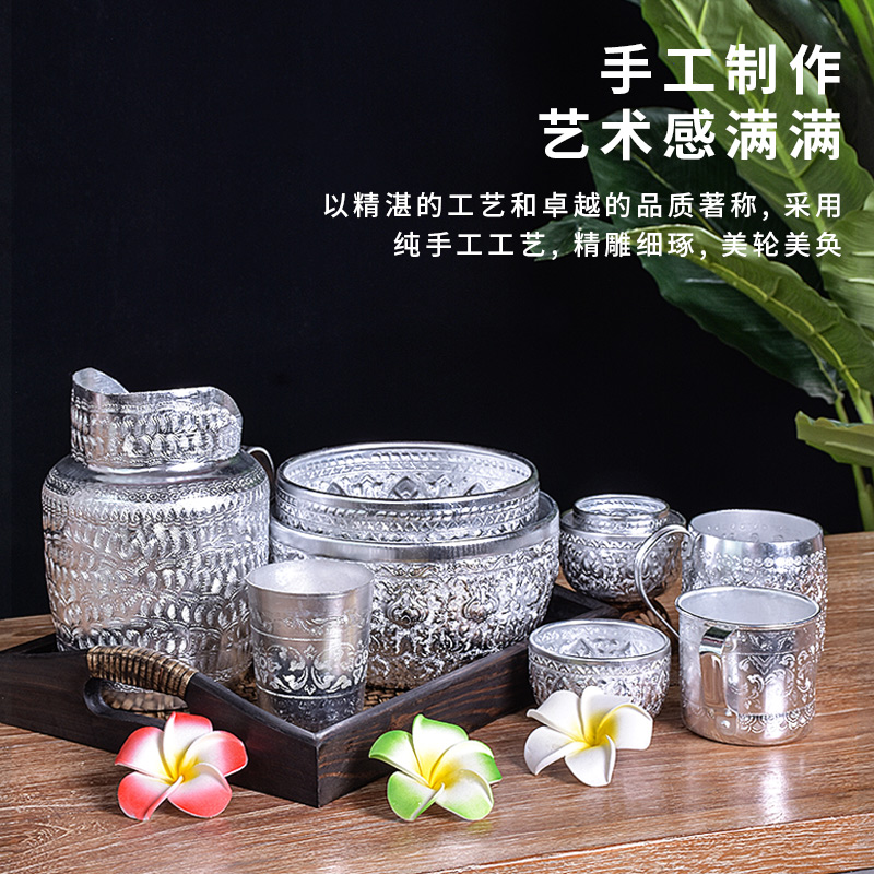特色餐具锡碗东南亚锡杯子