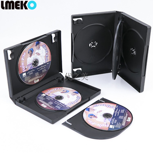 Lock DVD盒 长方形单碟双碟装 有膜可插页 22mm光盘盒