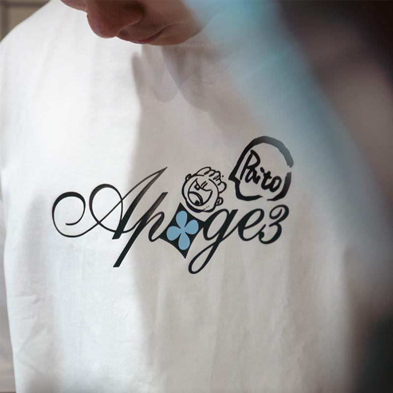 APOGE3 X Paito 联名T恤宽松毛巾绣潮牌街头圆领纯棉百搭