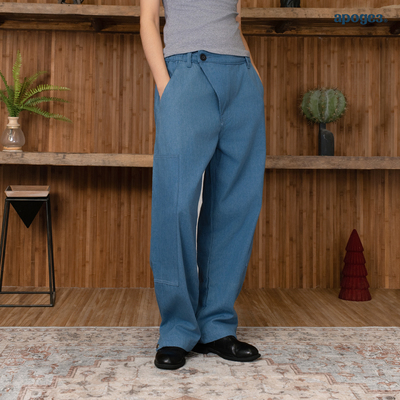 APOGE3 阿保机【倾襟】直筒宽松牛仔裤男复古水洗潮牌阔腿裤美式