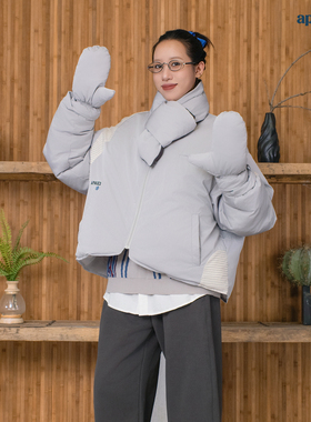 APOGE3阿保机【漫影】90白鸭绒羽绒服冬季保暖宽松休闲短款外套