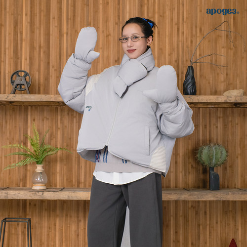 APOGE3阿保机【漫影】90白鸭绒羽绒服冬季保暖宽松休闲短款外套