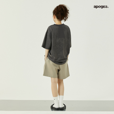 APOGE3阿保机 毛圈重磅纯色短裤男运动休闲裤国潮宽松潮牌五分裤