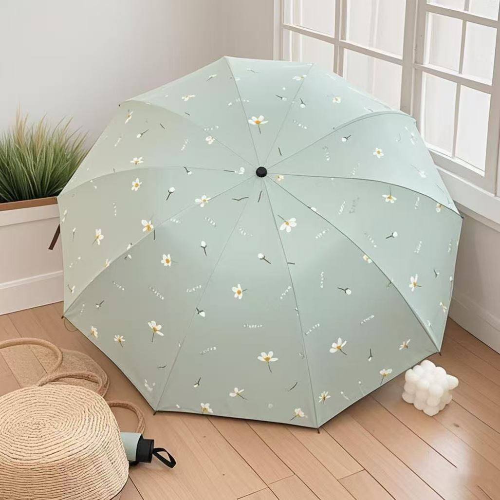 新款促销!十骨双人大伞黑胶防晒太阳伞防紫外线晴雨两用雨伞遮阳