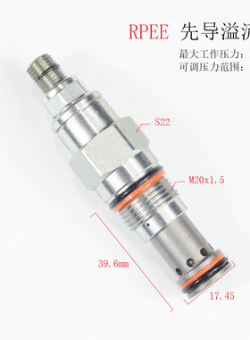 SUN型先导溢流阀RPEE/C可调节压力阀RPGE/C