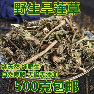 墨旱莲中药材新鲜旱莲草洗头发止脱防掉制何首乌女贞子和旱莲草