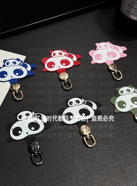 可旋转布的手机挂绳固定卡片防断牛津布帆布背贴夹片结实耐用可拆卸贴片挂件无需穿孔连接链条垫片安全牢固女