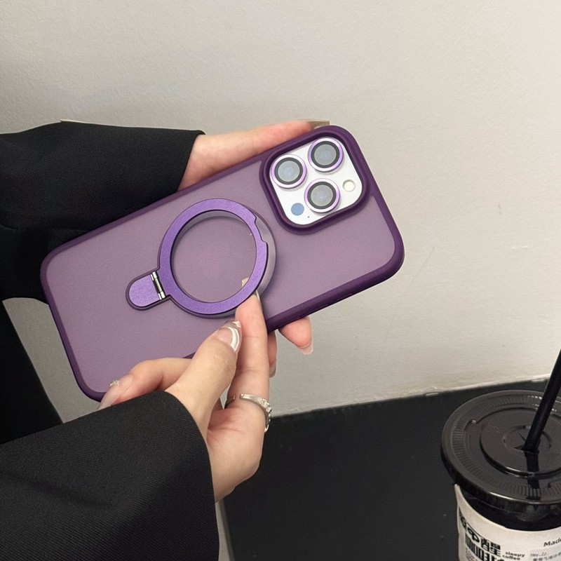 带磁吸支架适用iPhone16promax手机壳可折叠支点苹果15plus送镜头膜14pro磨砂透明13pm指环扣12por肤感11高级,3C数码配件,手机保护套/壳,淘宝优惠券,粉丝福利购,淘宝优惠卷