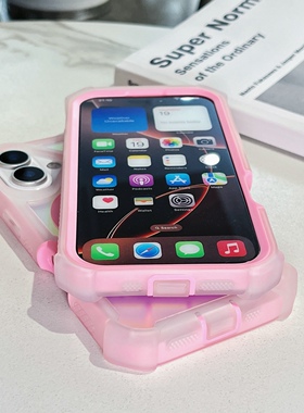 高出屏幕手机壳17适用苹果16promax女15pro带防尘塞14plus新款Air13全包边12pm全包防摔ip11四角加厚i16磁吸p