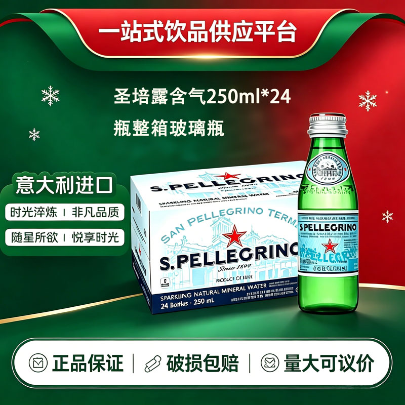 意大利进口圣培露250ml24瓶整箱图片