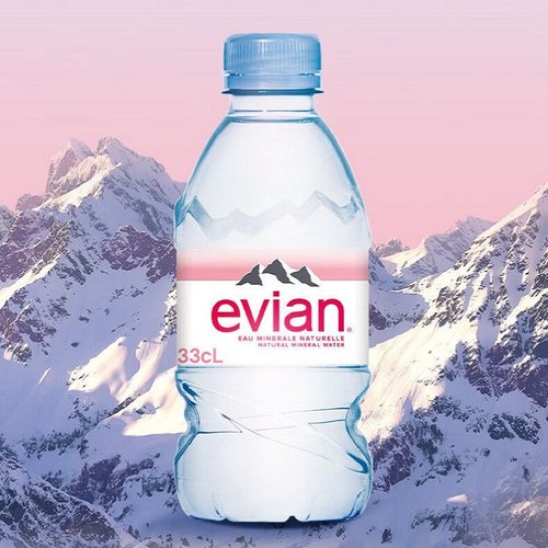 法国饮用水依云天然塑料瓶330ml