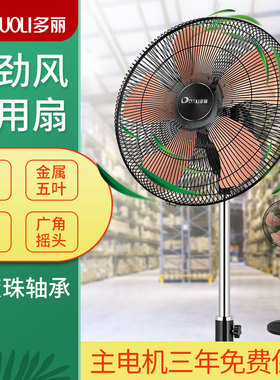 多丽电风扇落地式FS9-450K家用大风力金属扇叶商务扇