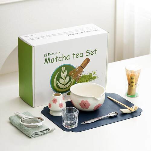 日式陶瓷抹茶茶具套装10件套