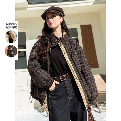 LAGOGO拉谷谷两面穿短款羽绒服