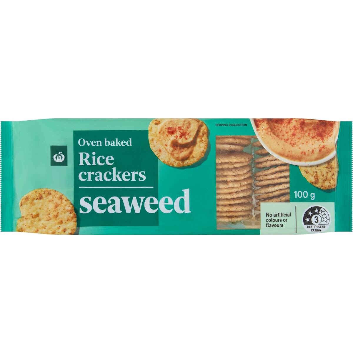 澳洲Woolworths 超市海苔味米饼追剧小零食ice Cracker Seaweed