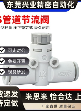 管道AS1002F带锁04节流阀AS2002F调速阀AS2052F控制AS3002F-06 08