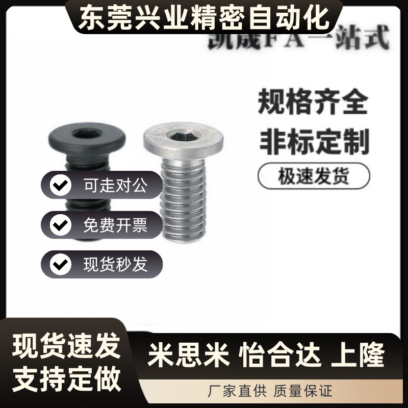 超短头内六角螺丝TAF51-M2/2.5/3-L3/4/5/6/8/10/12/16