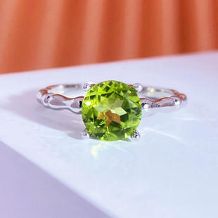 竹节设计款闭口戒托空托S925纯银镀18K金戒指托圆形定制珠宝镶嵌