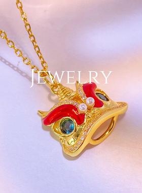 轻奢国风S925银伦敦蓝托帕石吊坠