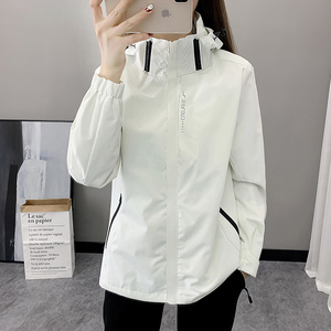 2025秋装户外大码男连帽三防冲锋衣女登山服户外情侣夹克6266-P33图片