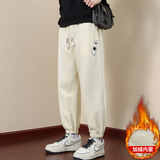 现货主推2025秋冬新款男加绒大码休闲印花运动长裤JR913-P20，女装休闲裤，星座1816-1（原1210-1）