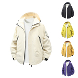 户外冲锋衣防风防水工装夹克秋季情侣连帽旅行登山服外套2518-P38，男装夹克，星座1816-1（原1210-1）