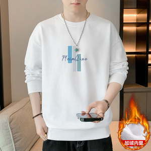 一件现货秋冬新款2023潮流男印花加绒卫衣大码套头JR061-P19图片